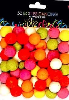 Boules Dancing Multicolores : Sachet De 50 Boules 1 Boules Dancing Multicolores : Sachet De 50 Boules