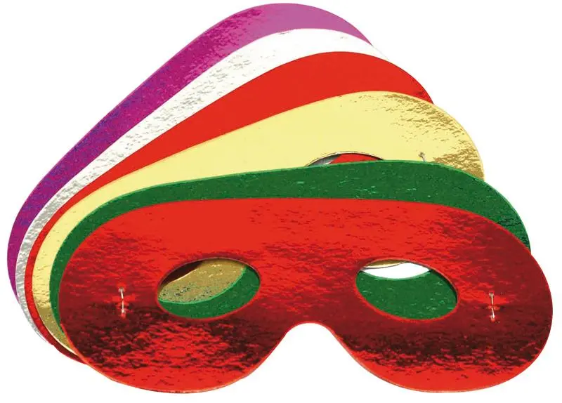 Sachet De 12 Loups Carton Métallisés 1 Sachet De 12 Loups Carton Métallisés