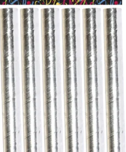 Sachet De 6 Sarbacanes Luxe Argentées