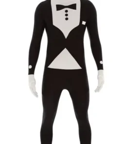 Seconde Peau Costume Noir Et Blanc